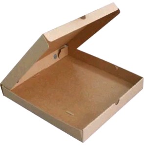 Коробка для пиццы 250*250*40мм гофрокартон бурый /50
